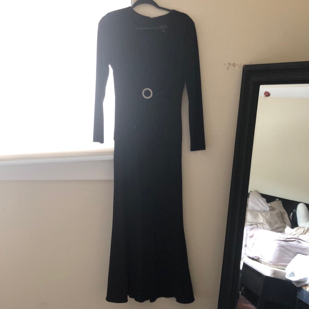 X scape size 14 v neck long long sleeve gown from Macys